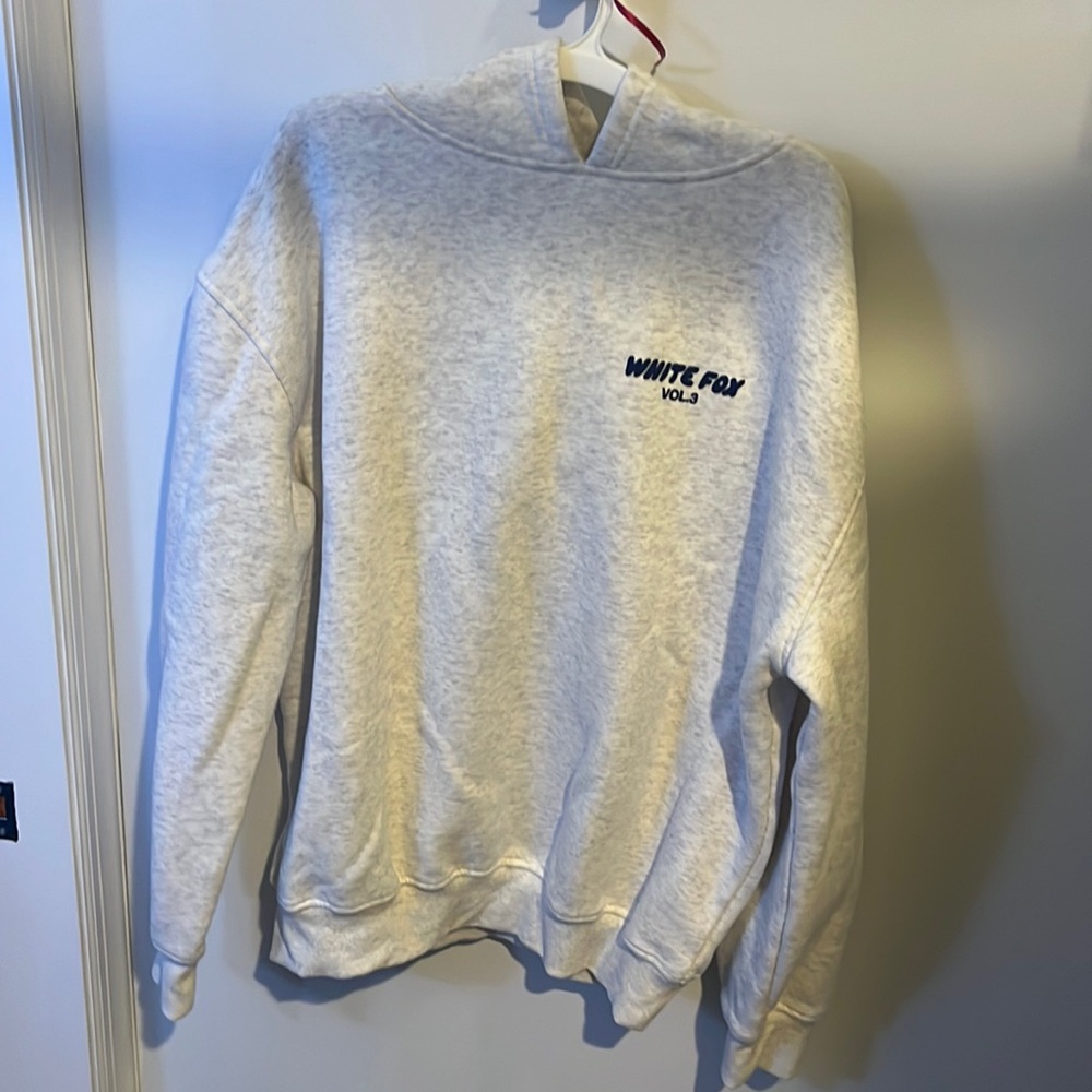 White Fox Offstage Hoodie and Sweatpants Set in Mineral Grey